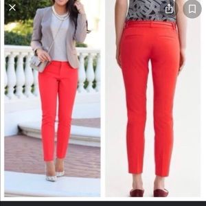 Banana republic red Sloan ankle pant cotton blend with light stretch